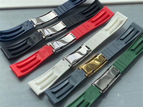 rolex rubber straps|rolex rubber strap replacement.